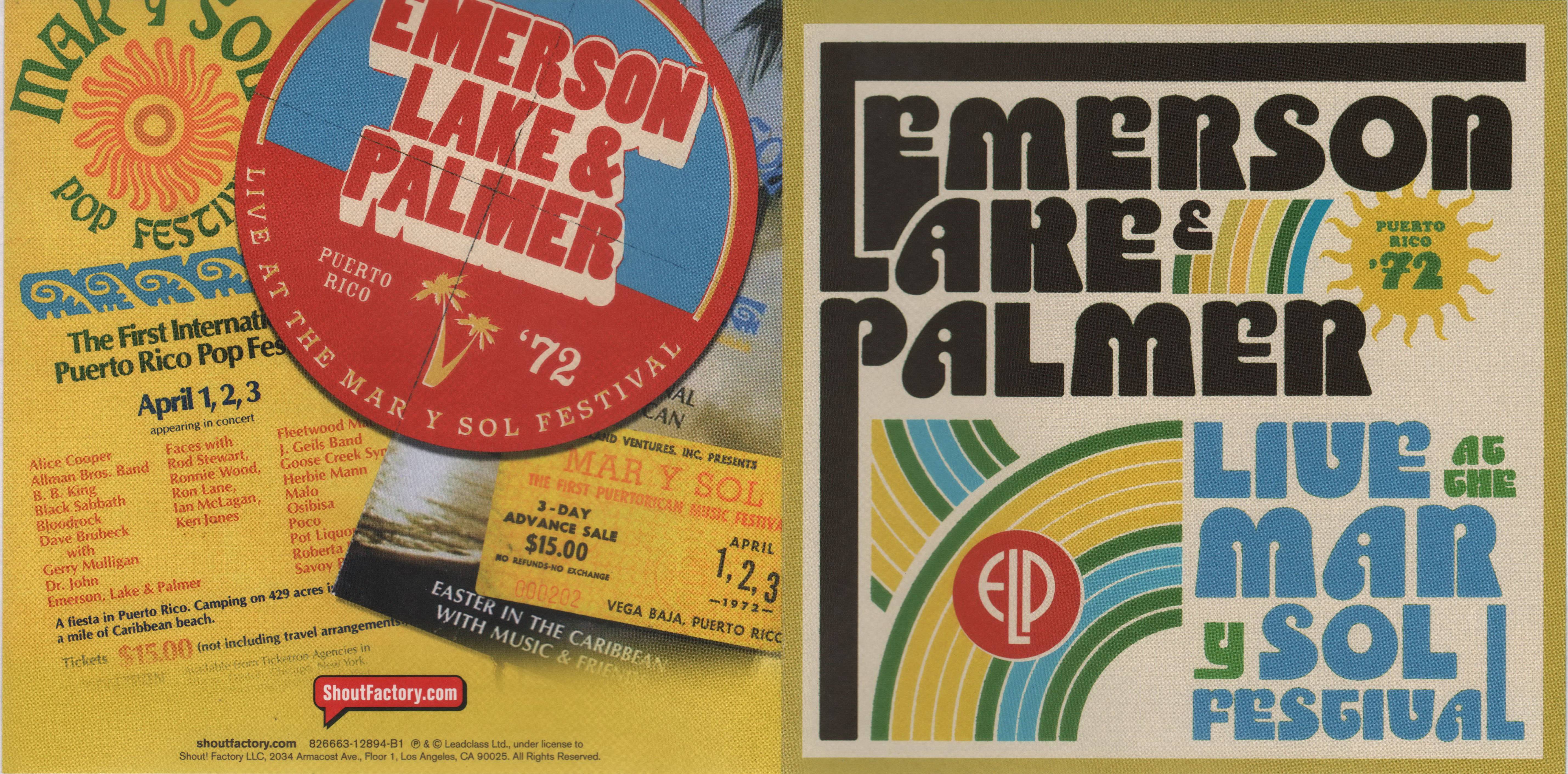 Emerson, Lake and Palmer Live At The Mar Y Sol Festival 1972 : Front